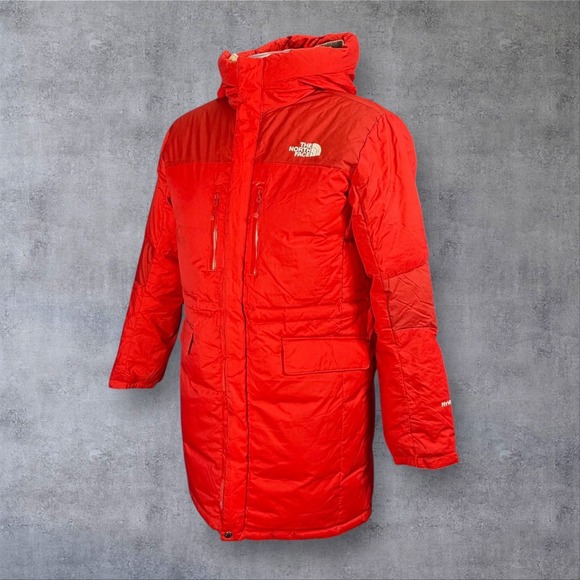 The North Face HyVent Red‎ Kids Winter Puffer Jacket Hooded Youth Sz M